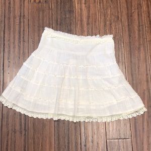 Nick & Mo Ruffled Tier Cotton Skirt Size 28